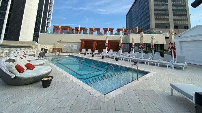 Pool and Cabanas at Caesars Atlantic City