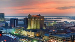 Exterior of Caesars Atlantic City.
