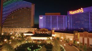 Harrah's Atlantic City night exterior shot