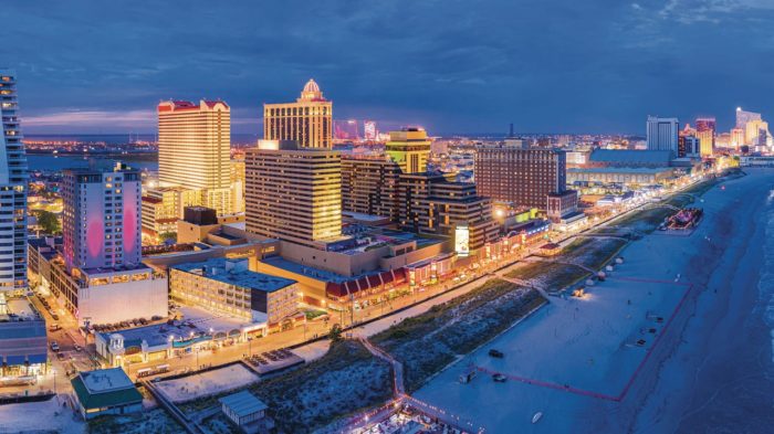 Atlantic City Boardwalk at dusk