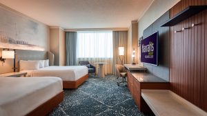 Double Queen room at Harrah's Atlantic City