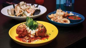 Various dishes at Superfrico at Caesars Atlantic City