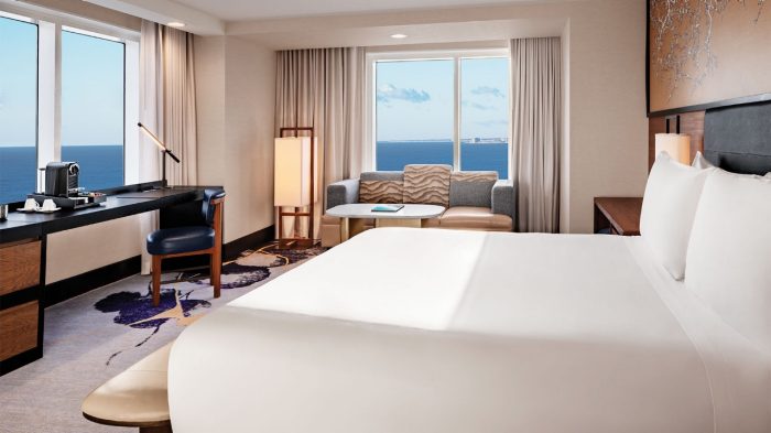 Premium 1 King with panoramic views at Nobu at Caesars Atlantic City