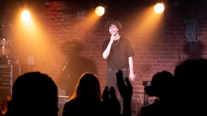 Comedian on the stage.