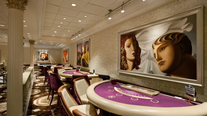 Blackjack tables at Caesars Atlantic City