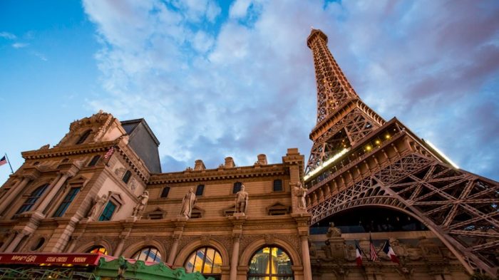 Exterior of Eiffel Tower At Paris Las Vegas