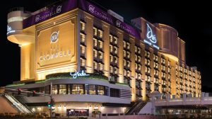 Bally's Las Vegas exterior shot at night Bally's Las Vegas exterior shot at night