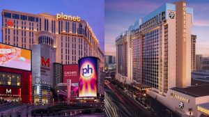 Collage with Planet Hollywood and Horseshoe Las Vegas