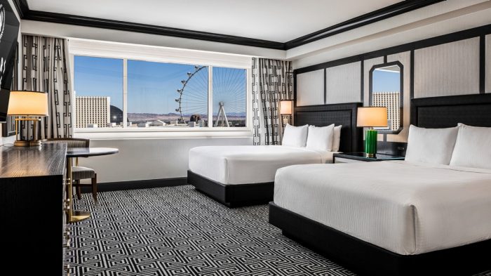 Hotel Guest exiting their vehical at Caesars Palace Las Vegas vallet