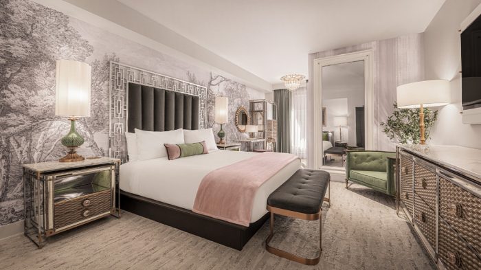Hotel room at The Vanderpump Hotel