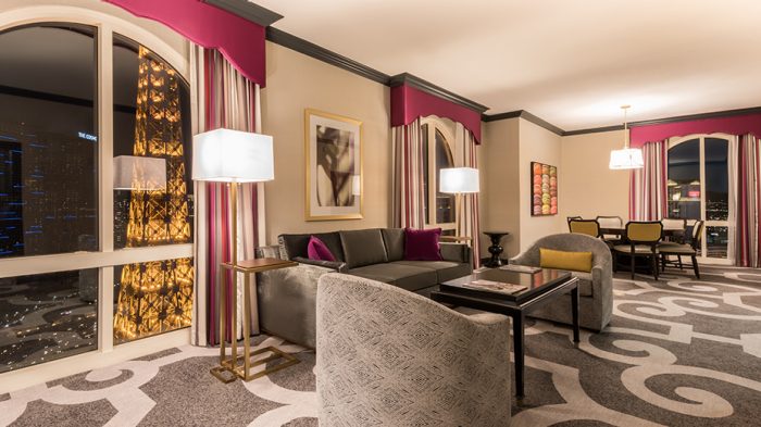 Paris Las Vegas Charlemagne Suite living room