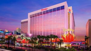Flamingo Las Vegas at dusk