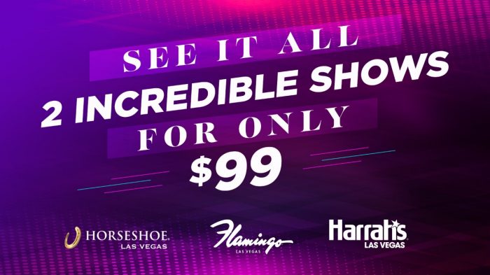 2 Shows for $99 deal