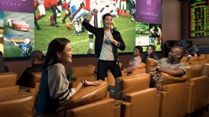 Image of The Cromwell Sports Book Showing Enjoying The Game From Luxury Chairs Inside The Cromwell Las Vegas