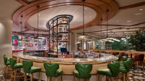 Main bar area at Bugsy and Meyer's Steakhouse located in Flamingo Las Vegas