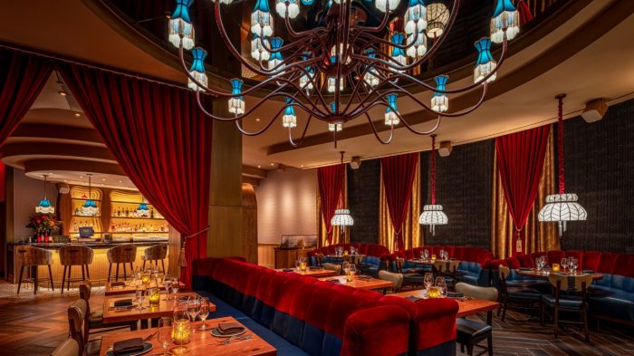 Tables and booths at Stanton Social Italian Caesars Palace Las Vegas
