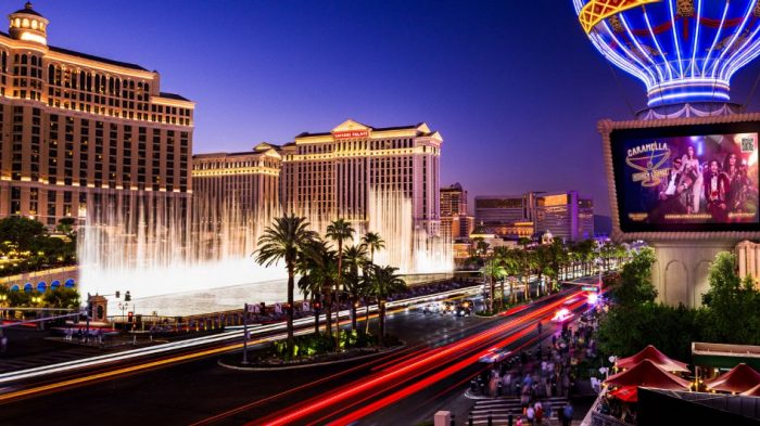 Caramella Patio at Planet Hollywood Las Vegas overlooking Las Vegas Boulevard