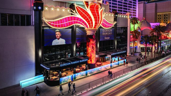 Gordon Ramsay Burger Exterior at Flamingo Las Vegas