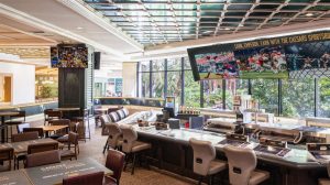 Sportsbook sitting area at Flamingo Las Vegas