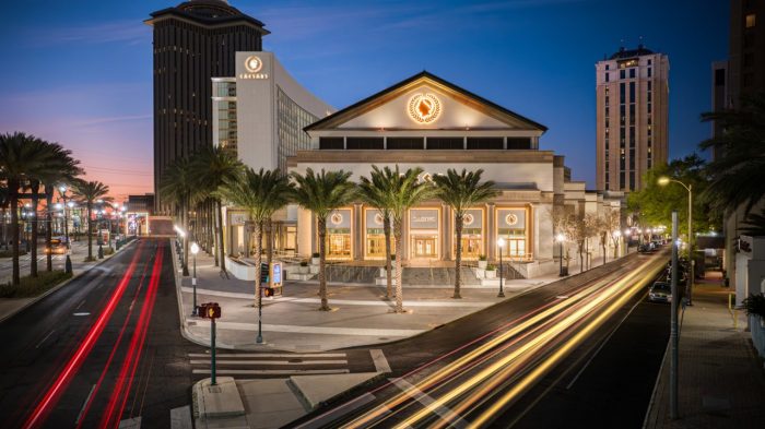 Street view of Caesars New Orleans entrance