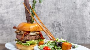 tac hickory smoked bacon and mashed potato burger