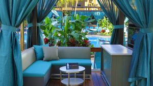 The Pool at Harrah's AC cabana with pool in background
