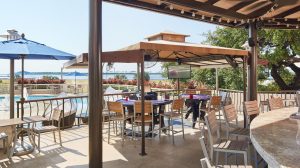 Exterior patio of Mix and Mingle.