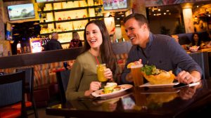 Couple enjoying a meal at El Jefe's Cantina.
