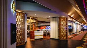 The entrance to Gordon Ramsay Hell's Kitchen at Caesars Republic Lake Tahoe