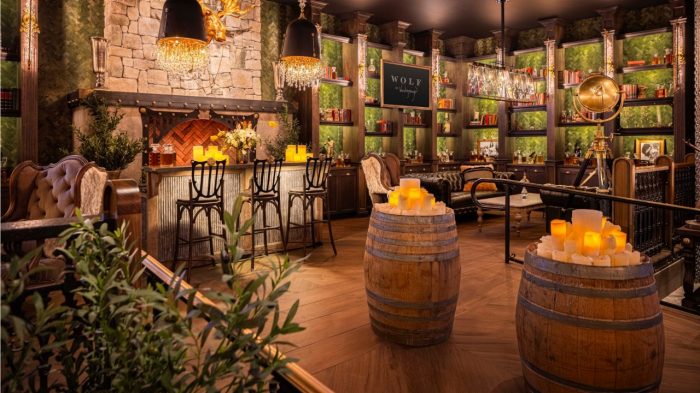 Wolf by Vanderpump Interior Whiskey Library
