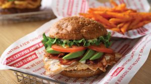 Avocado Chicken Club sandwich.
