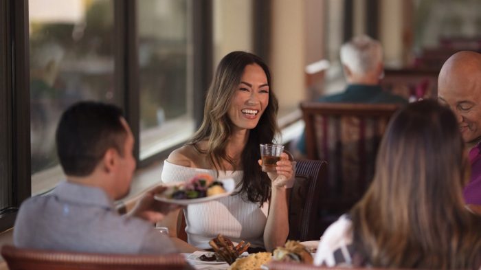 People dining at The Range.