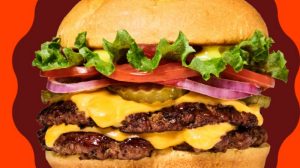 Smashburger Main Hero with red background