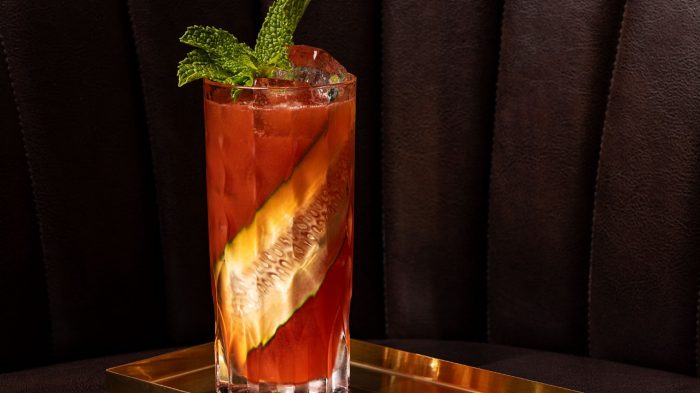 Not your Poppys Pimms drink at Octavia Caesars New Orleans