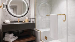 NOR walk in shower bathroom