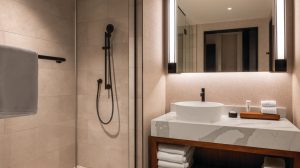 NOR walk in shower bathroom