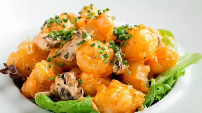 NOR NOBU Rock Shrimp with creamy spicy sauce