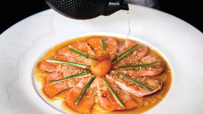 NOR NOBU Salmon Sashimi