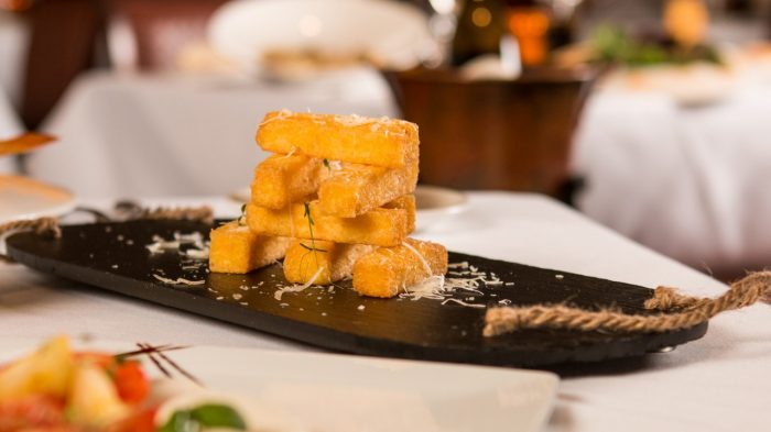 La Strada polenta stix on a platter.