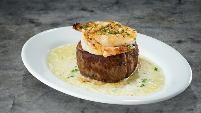 Ruth's Chris Steakhouse Shrimp and Filet