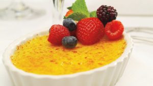 Crème Brulee With Fruit From Ruth’s Chris Steakhouse.