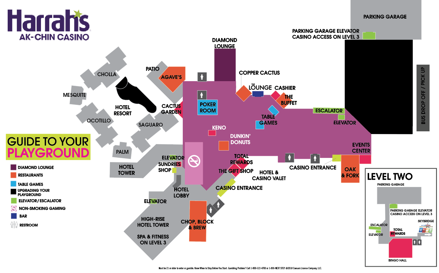 Layout Harrahs Atlantic City Property Map