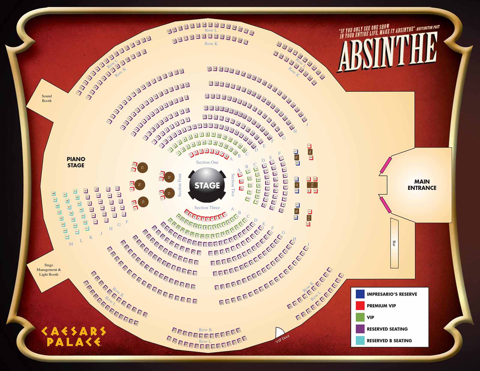 Caesars Palace Celine Seating Chart