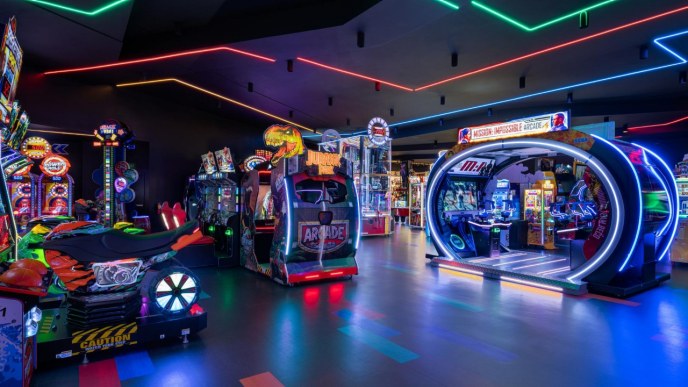 Borne De Jeux Vintage Vegas Strip - Machine à Sous Jackpot - Allemagne