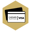 caesars rewards visa badge white