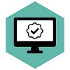 Graphic image of the Heart of the Strip Booking Badge