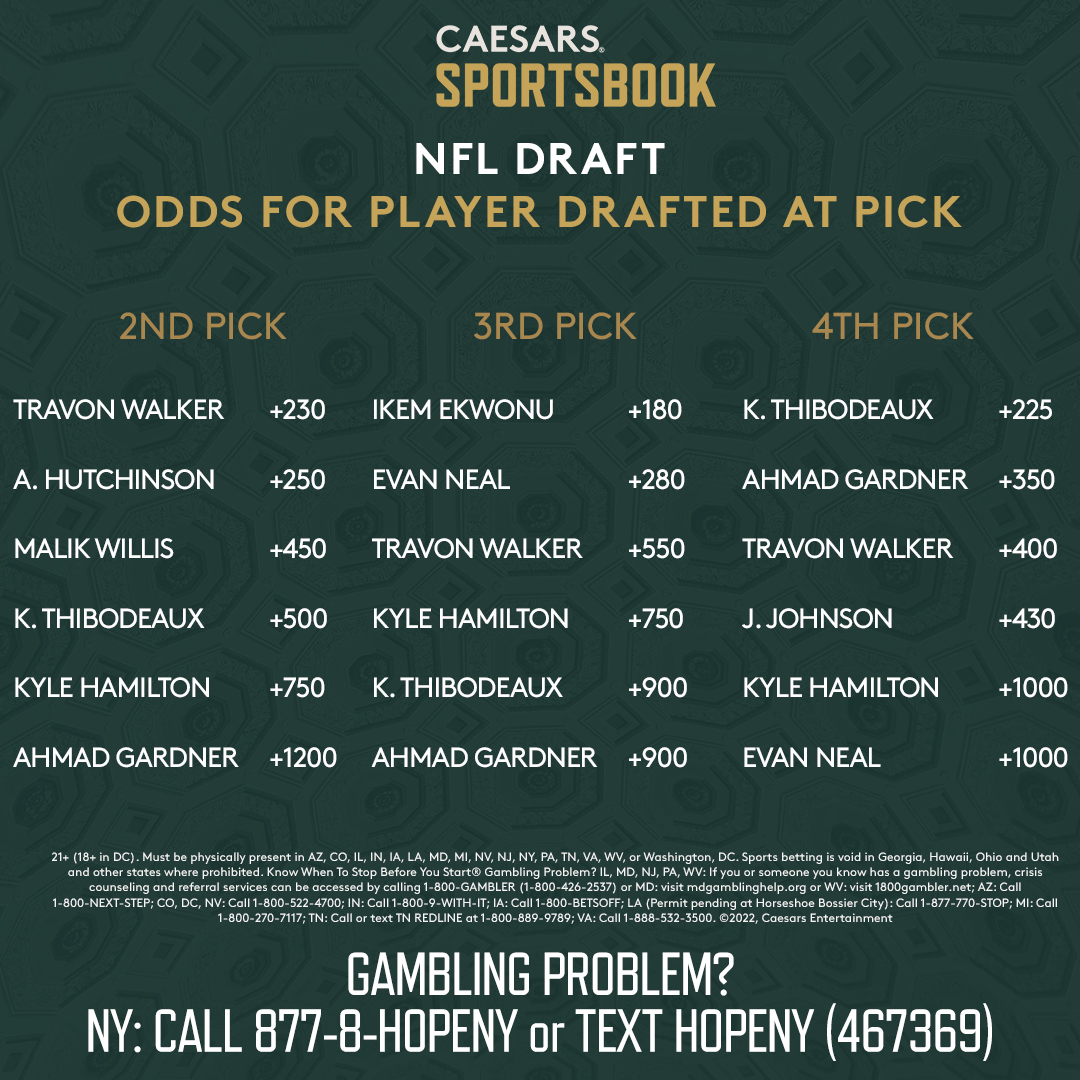 nfl draft odds