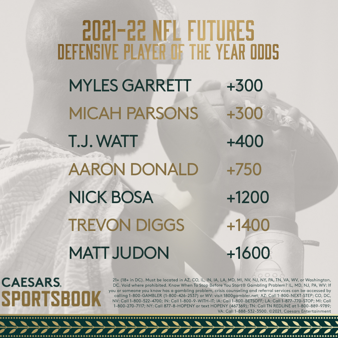 nfl dpoy odds