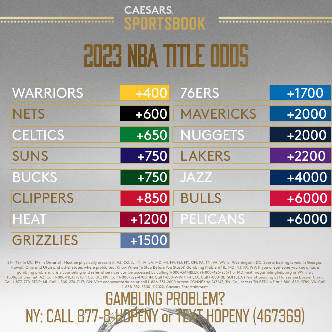 2022-2023 NBA Playoff Picture Odds