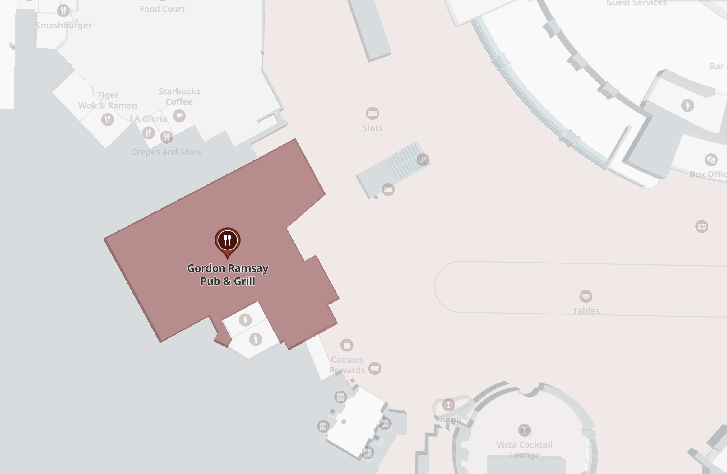 Map Of Gordon Ramsay Restaurants Gordon Ramsay Pub & Grill Restaurant | Caesars Palace